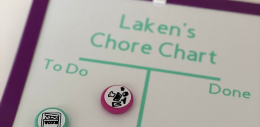 DIY chore chart