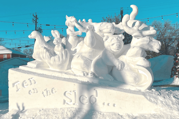 snow sculptures