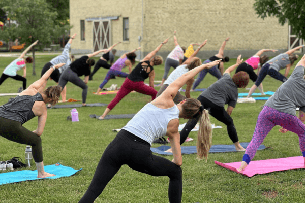 yoga in the park