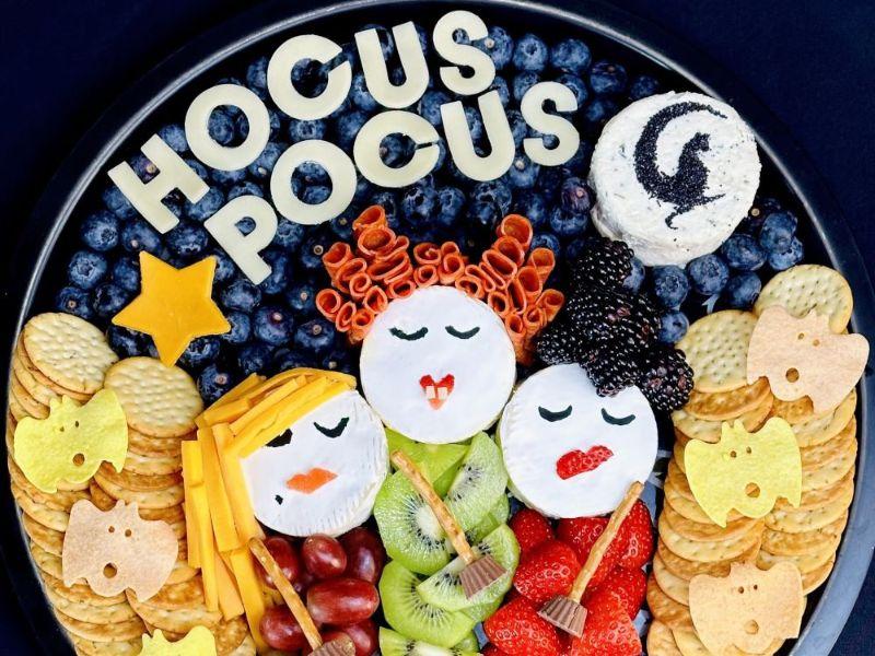 Halloween-themed dinner and movie