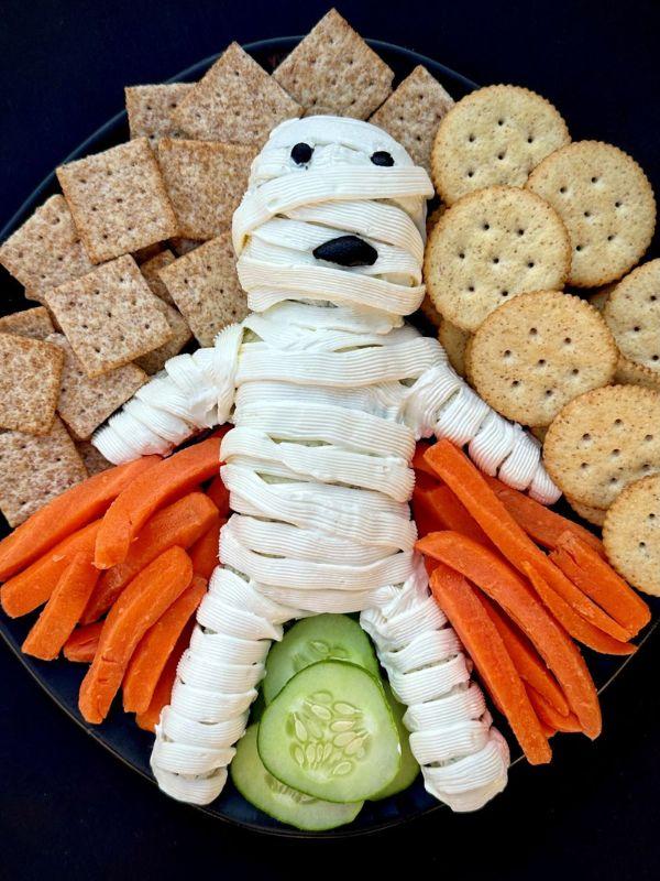 Halloween-themed dinner and movie