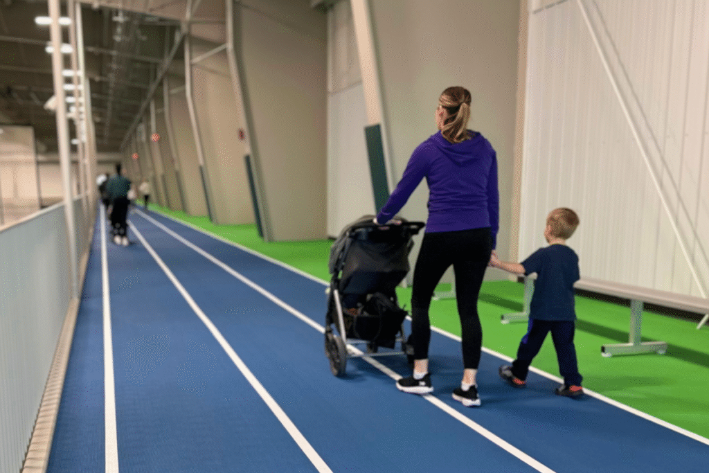 indoor tracks fargo for strollers