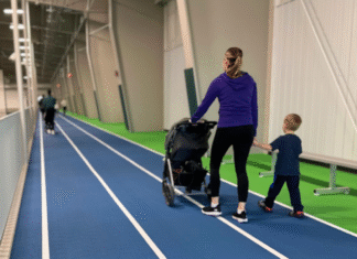 indoor tracks fargo for strollers