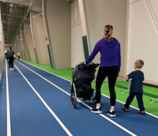 indoor tracks fargo for strollers