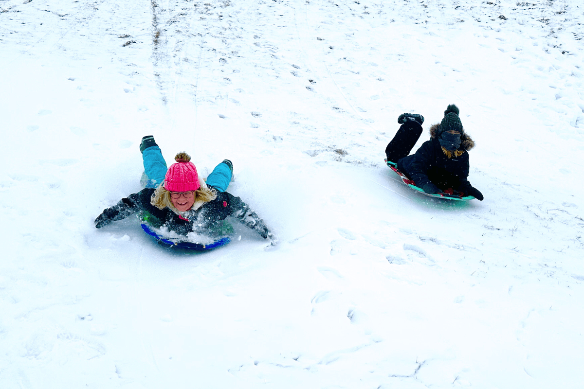 sledding Fargo
