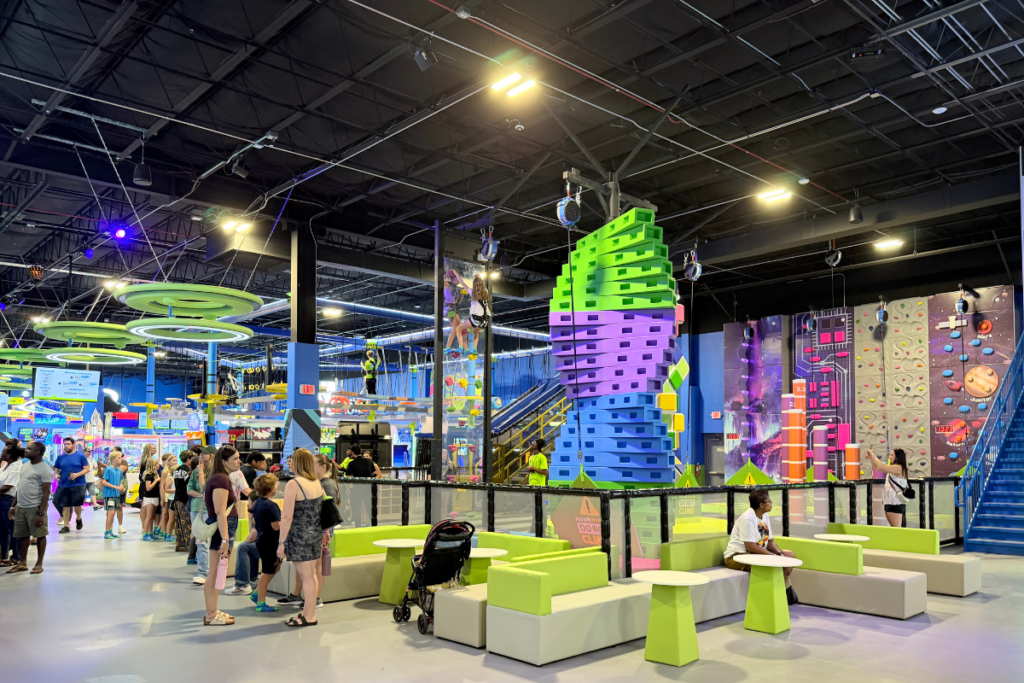NRG Adventure Park Fargo rock climbing area
