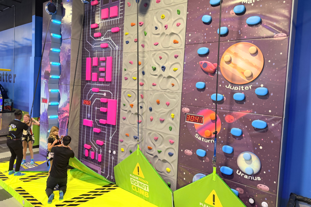 NRG Adventure Park Fargo rock climbing