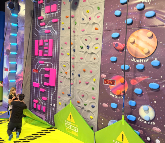 NRG Adventure Park Fargo rock climbing