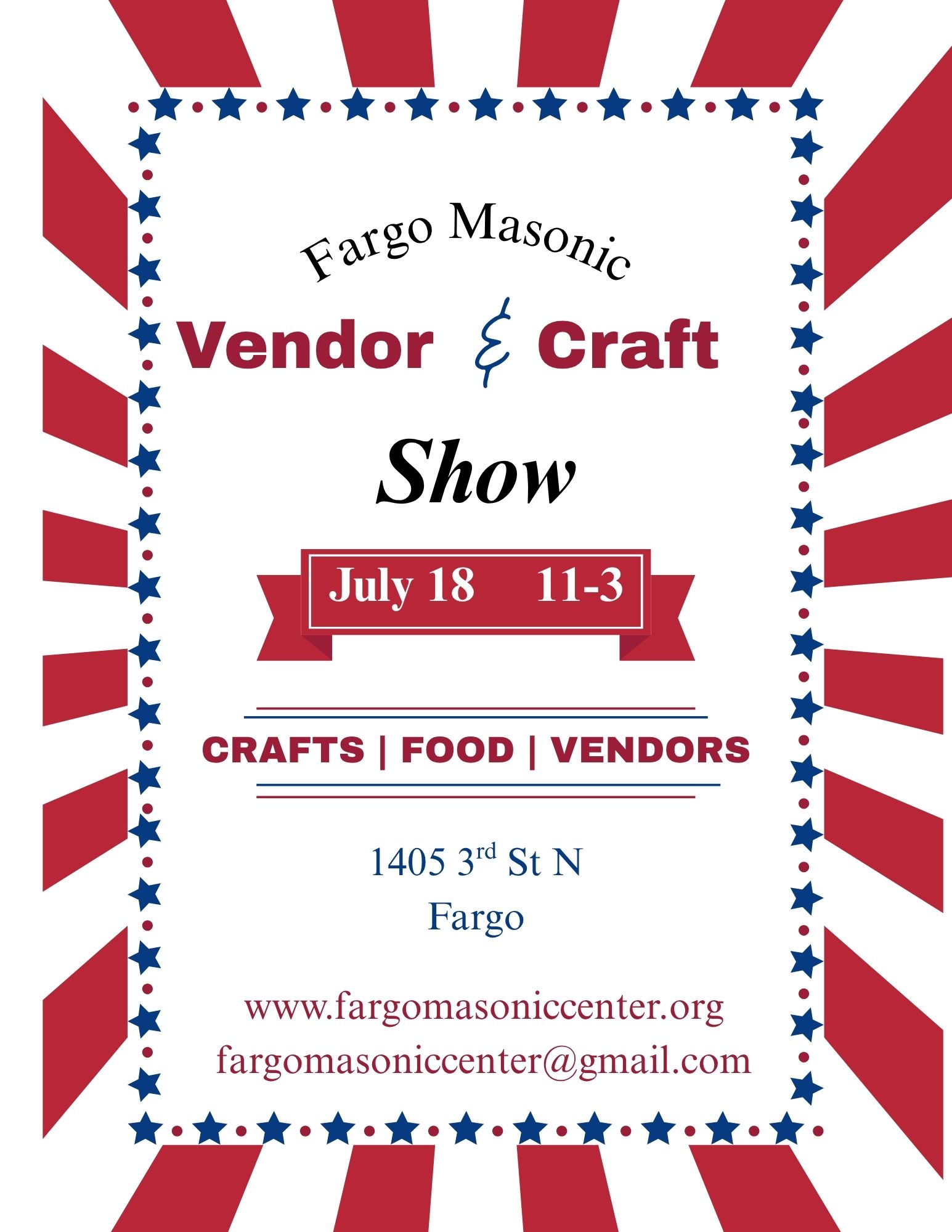 Fargo Masonic Vendor & Craft Show